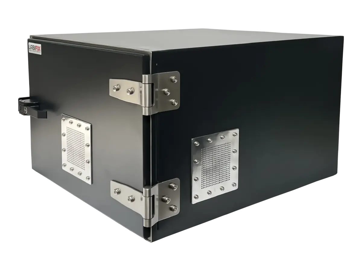 LBX2700 portable anechoic test box front-left view for ota and wireless testing