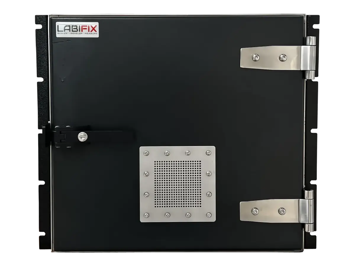 front view of LBX4030 rackmount shielding box for emi control and validation