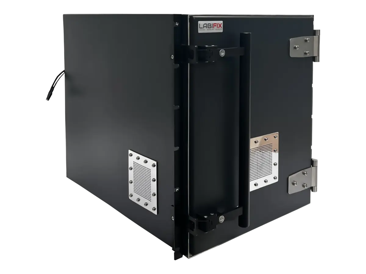 LBX4600 electromagnetic shielding box front-right view for automotive electronics testing