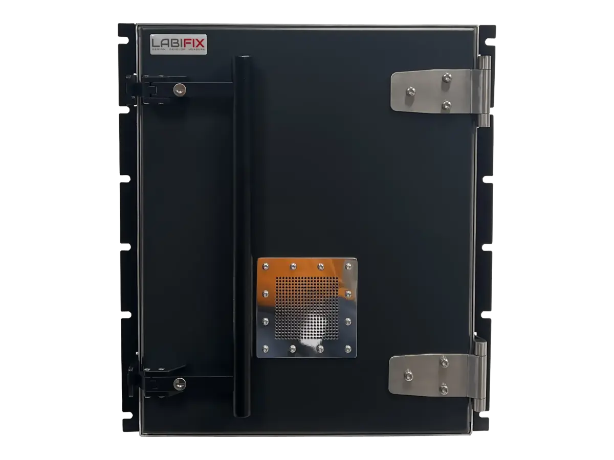 front view of LBX4600 rackmount shielding box for emi control and device validation
