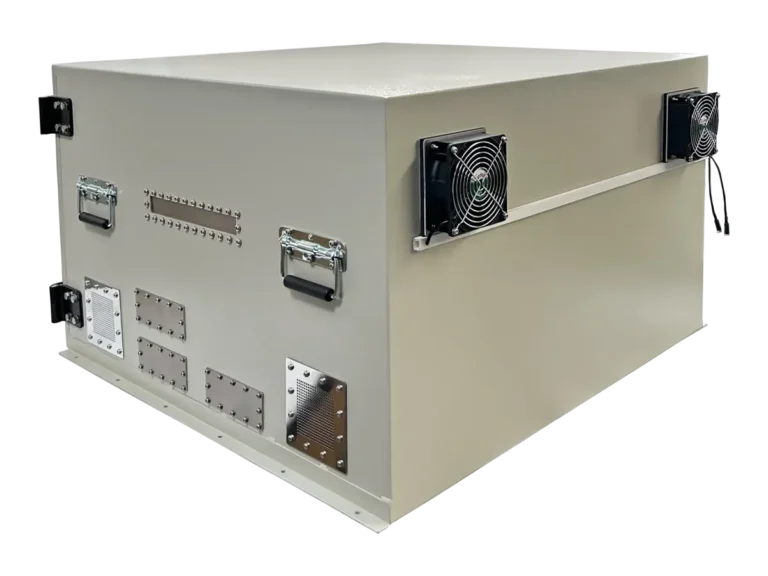 LBX7700 electromagnetic shielding box rear-left view for research lab testing