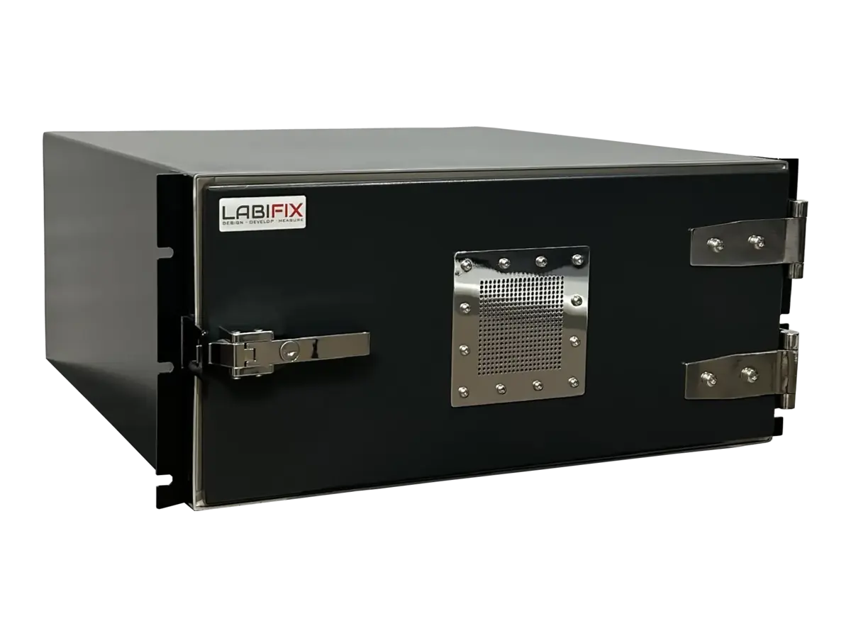 front view of LBX2200 rackmount emc enclosure for electromagnetic compatibility testing