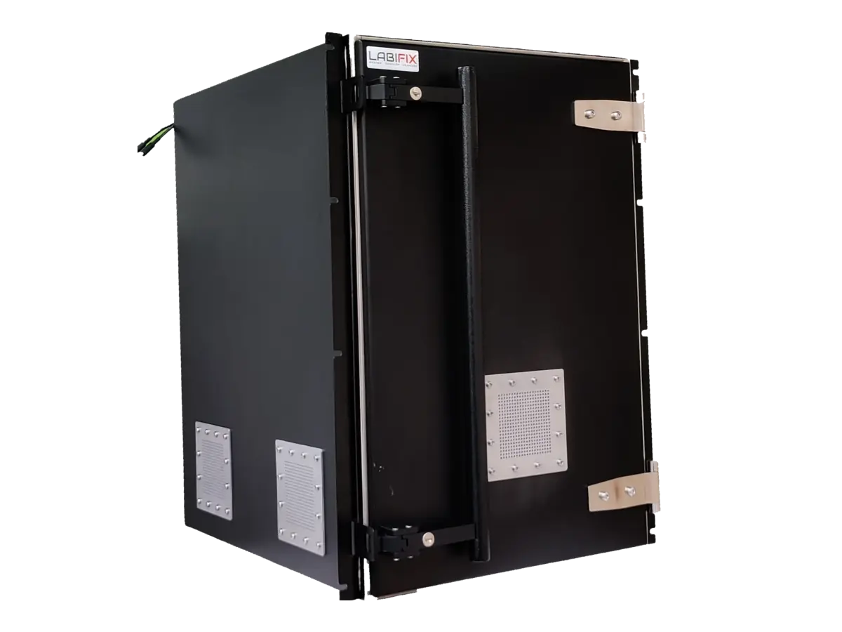 LBX4500 emc shielded enclosure front-right view for automotive electronics testing