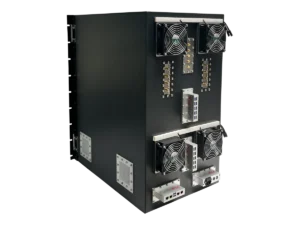 LBX7200 emc shielded enclosure rear-left view for satellite communication testing