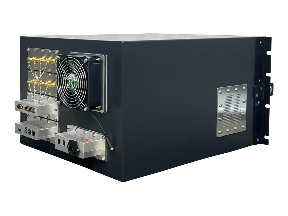 rear-right view of LBX2010 rackmount emi shielding system for validation workflows