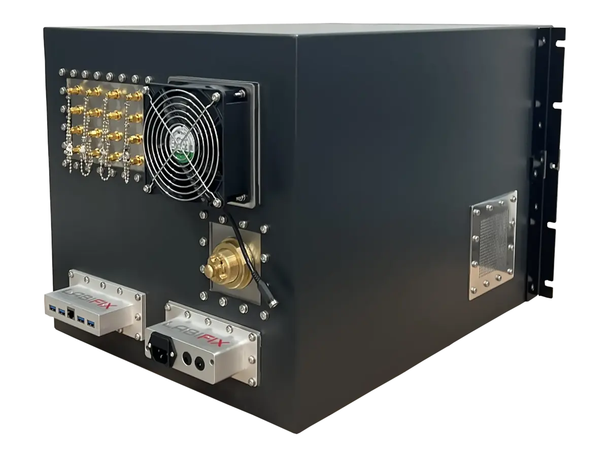 rear-right view of LBX4000 rackmount emi shielding system for advanced diagnostic workflows