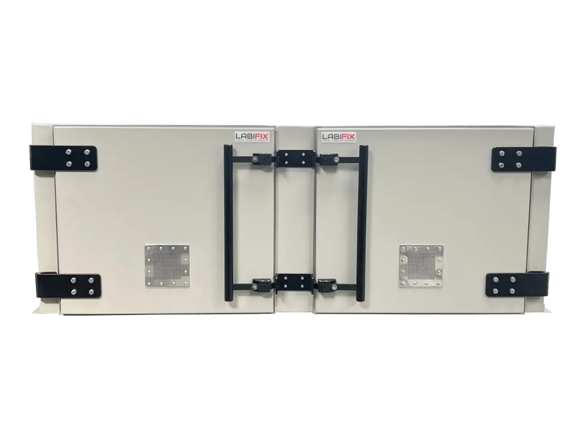 front view of LBX7900 rackmount emi shielding box for compliance and certification testing