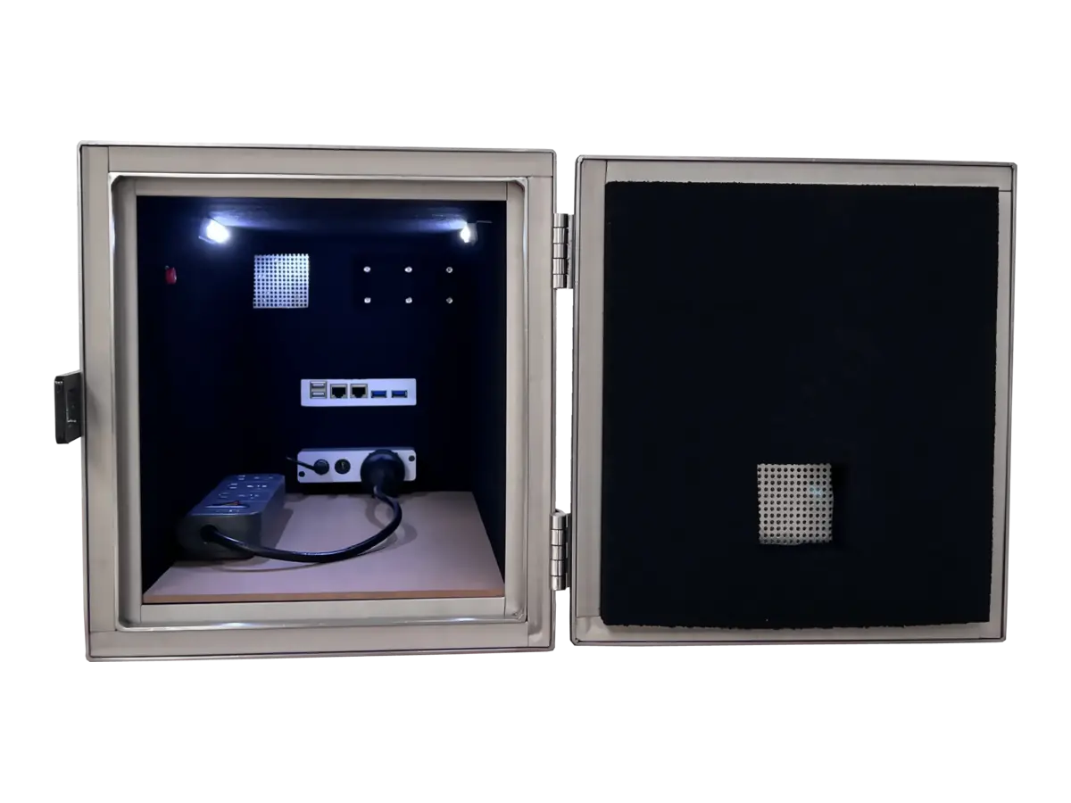 LBX1750 Faraday box interior chamber for antenna measurement and mimo evaluation
