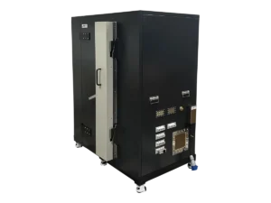 front-left view of LBX-SB-200 standalone RF anechoic chamber for wireless certification and 5G device testing