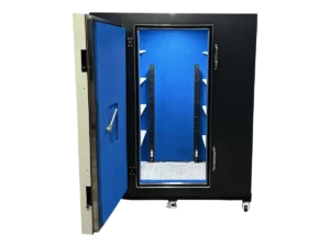 interior view of LBX-SB-200 standalone RF anechoic chamber for antenna arrays and OTA diagnostics