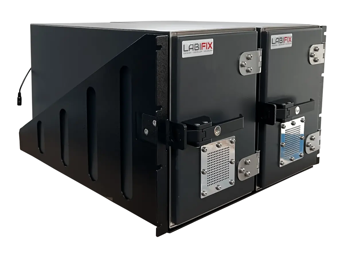 portable rf blocking enclosure LBX1300 front-right perspective for wifi and bluetooth isolation