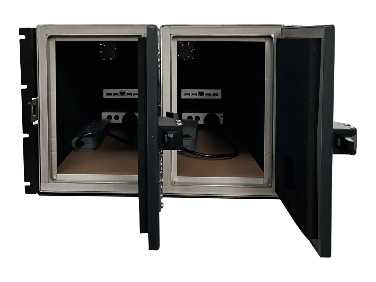 LBX1300 rf blocking box interior chamber with high isolation shielding design