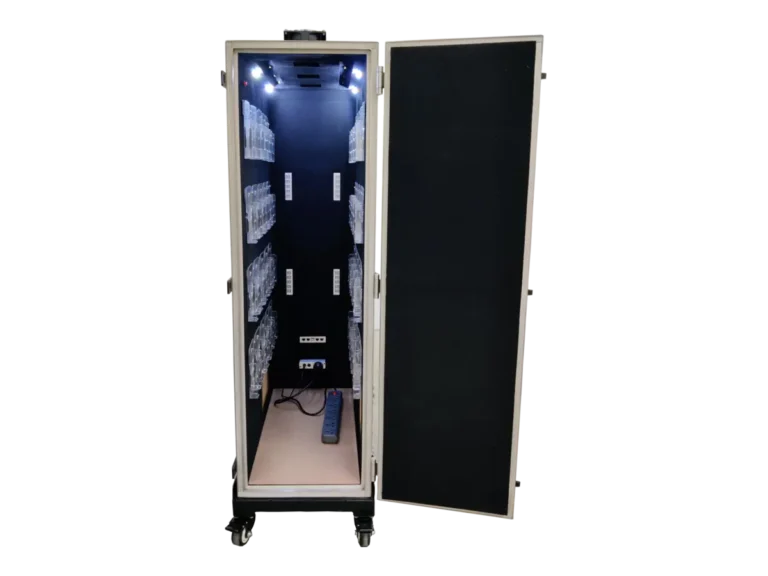 interior view of LBX6200 standalone RF chamber for antenna measurement and multi-device testing