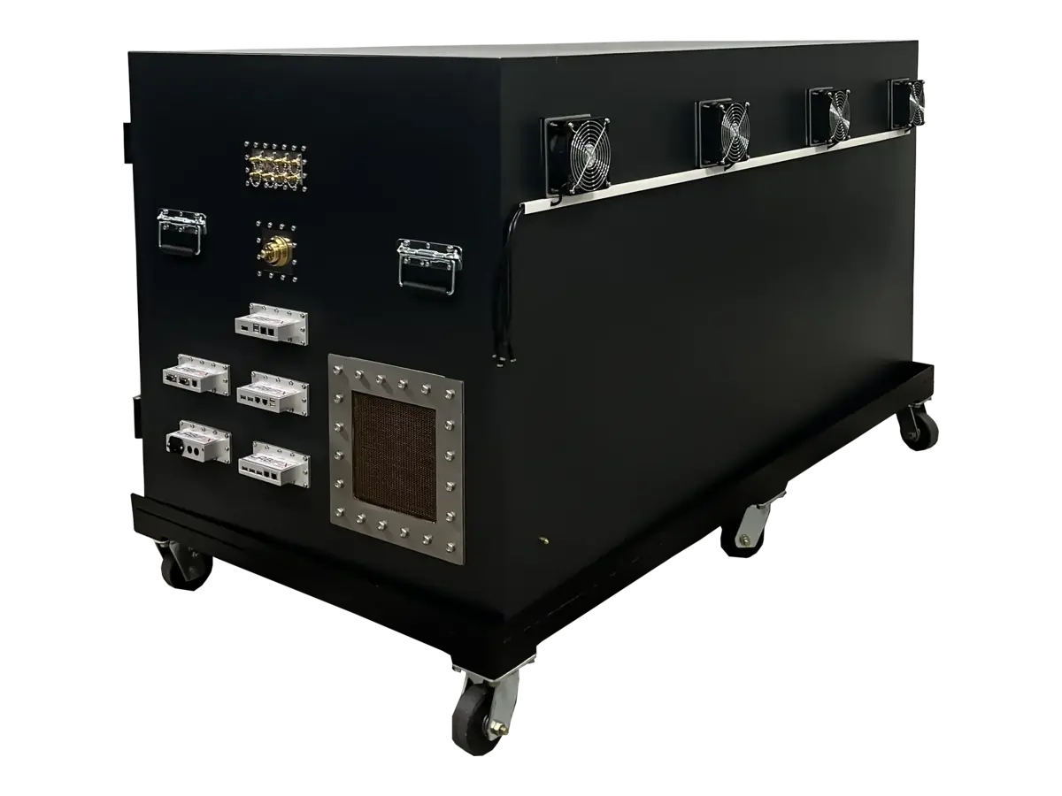 LBX8500 standalone RF chamber rear-left view for scientific research and university RF development labs