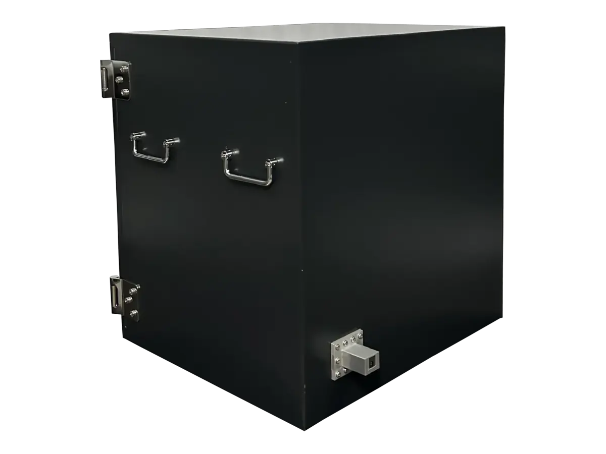 LBX4250 benchtop rf electronics rear-left view for medical device engineering