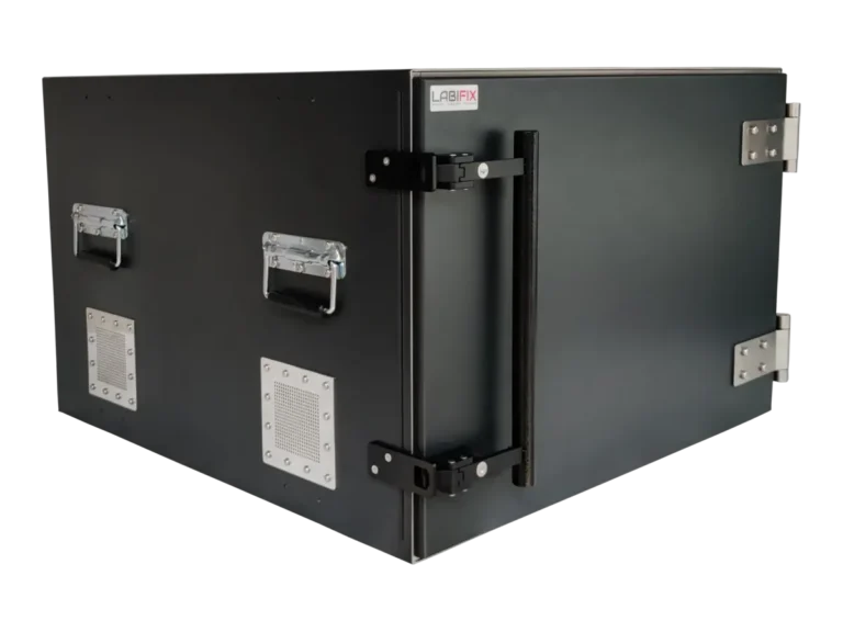 LBX5500 benchtop rf electronics front-right view for satellite module diagnostics