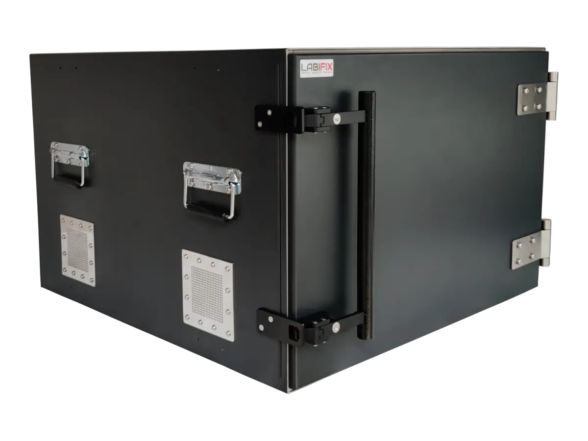 LBX5500 benchtop rf electronics front-right view for satellite module diagnostics