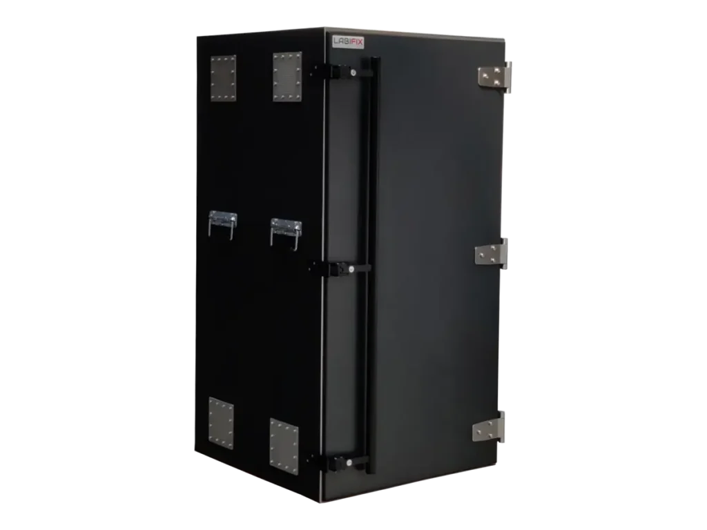 LBX7100 benchtop RF electronics front-right view for industrial controller wireless validation