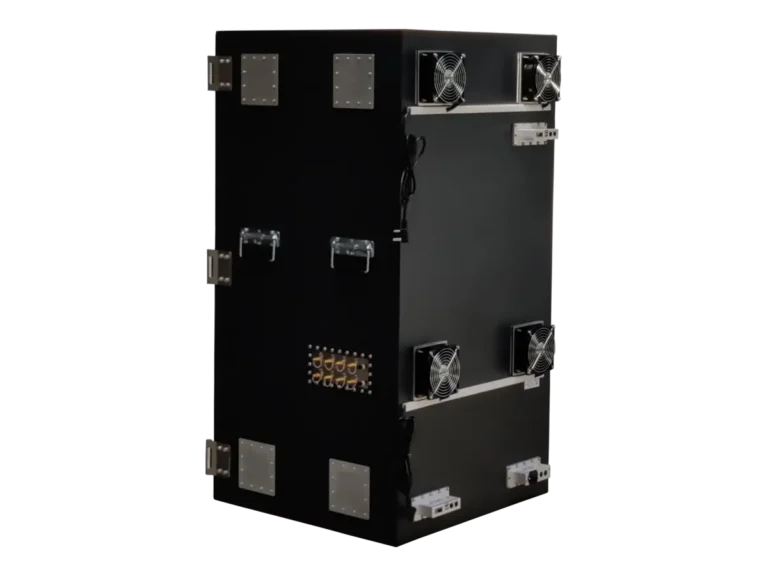rear-right view of LBX7100 benchtop RF electronics platform for robotics and edge communications