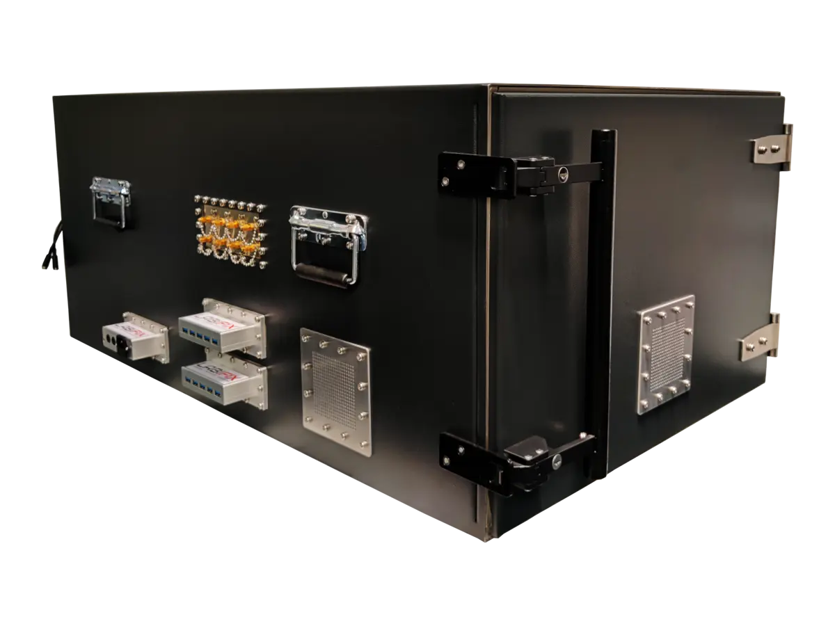 LBX4750 benchtop rf enclosure front-right view for bluetooth and wifi module analysis