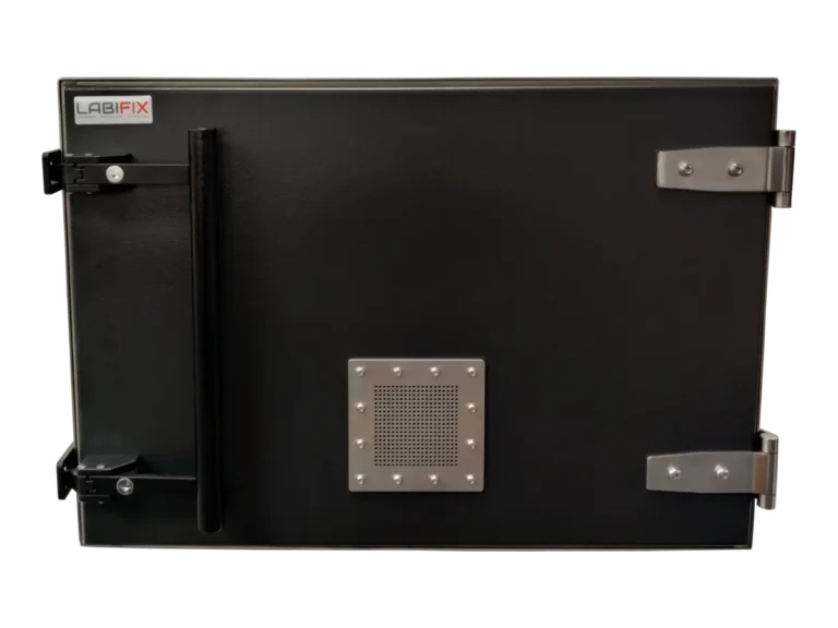 front view of LBX4750 benchtop rf test enclosure for design validation and ota testing