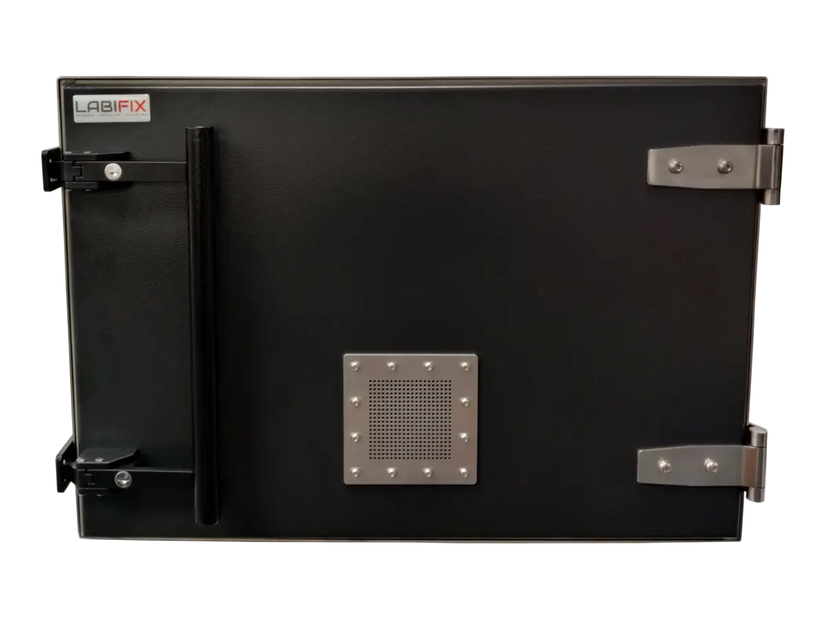 front view of LBX4750 benchtop rf test enclosure for design validation and ota testing