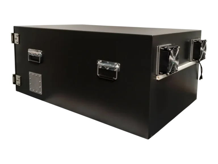 LBX4750 benchtop rf enclosure rear-left view for medtech and wearable development