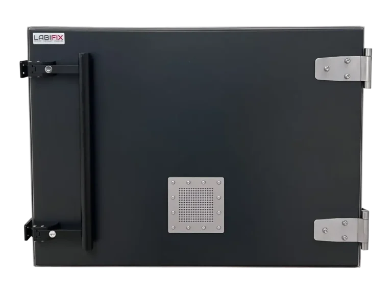 front view of LBX5700 benchtop rf test enclosure for secure wireless certification