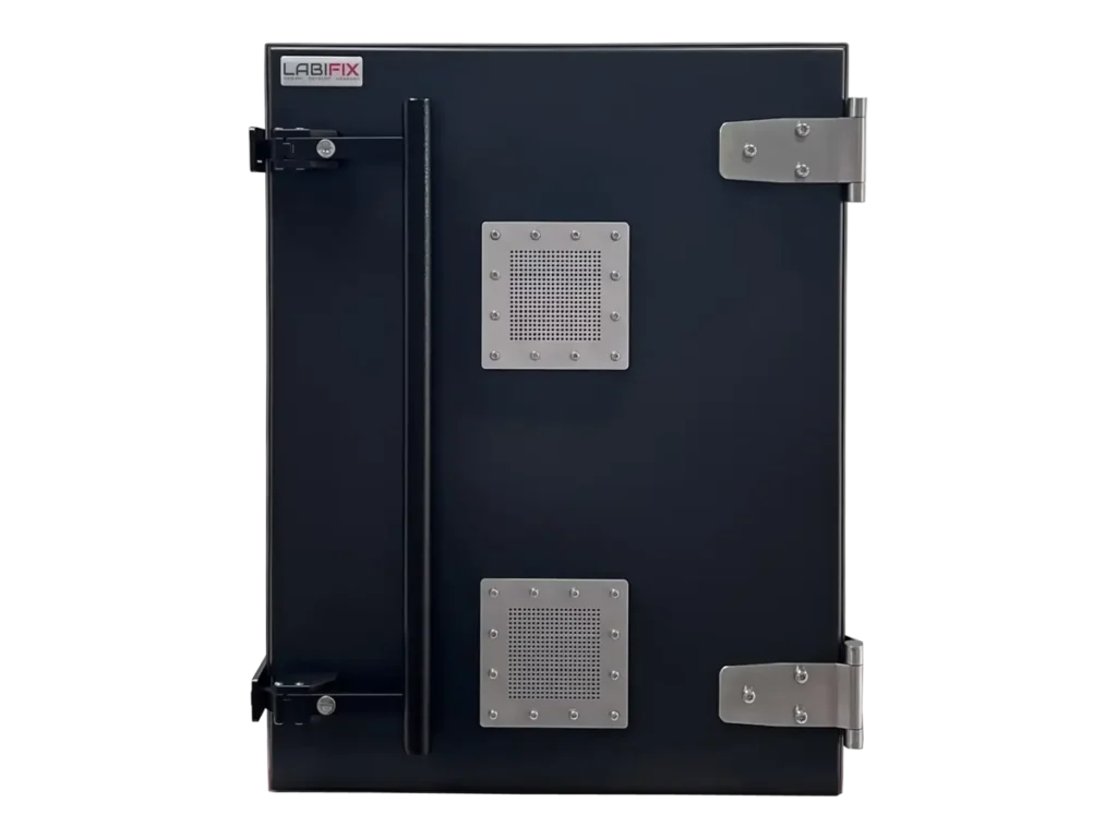 front view of LBX6150 benchtop rf test enclosure for robotics wireless certification