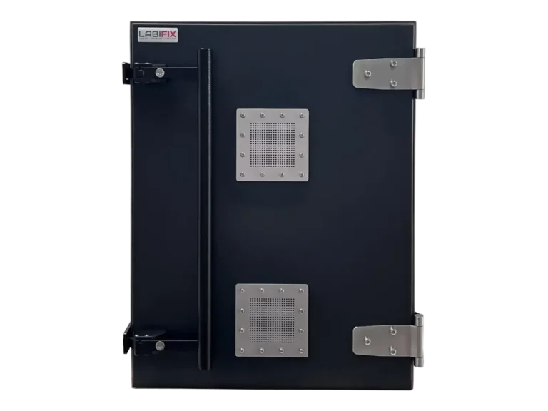 front view of LBX6150 benchtop rf test enclosure for robotics wireless certification