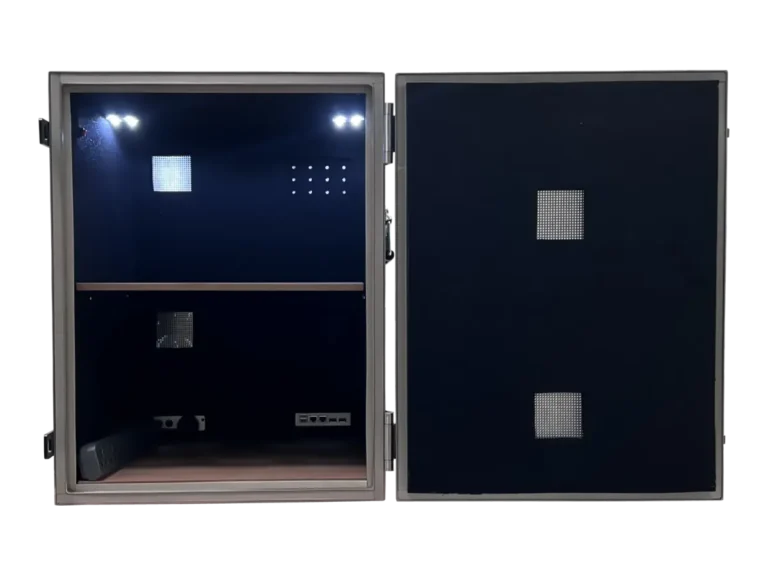 interior view of LBX6150 benchtop rf chamber for signal diagnostics and antenna refinement