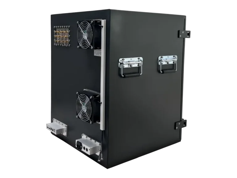 rear-right view of LBX6150 benchtop wireless enclosure for smart industrial device development