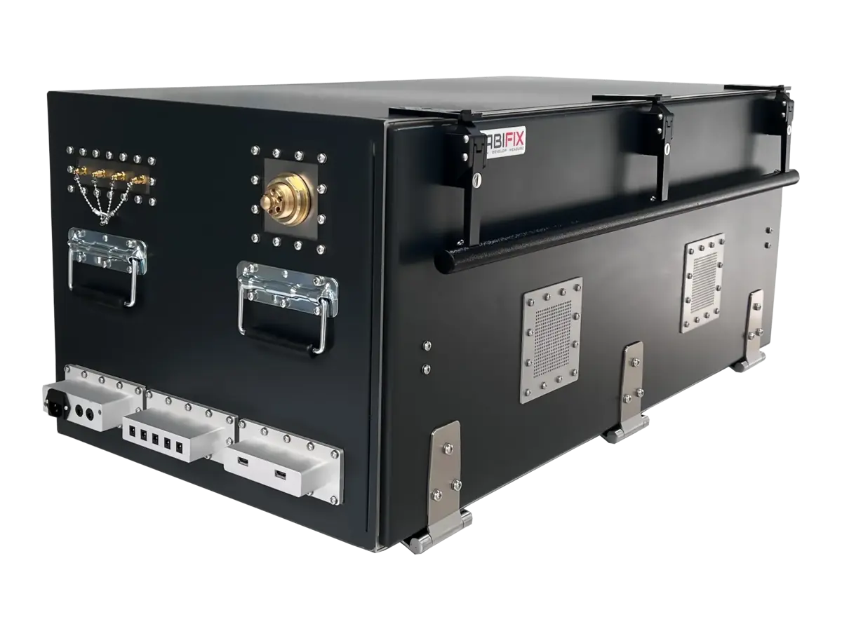 rear-right view of LBX3700 benchtop wireless isolation enclosure for 5g module testing