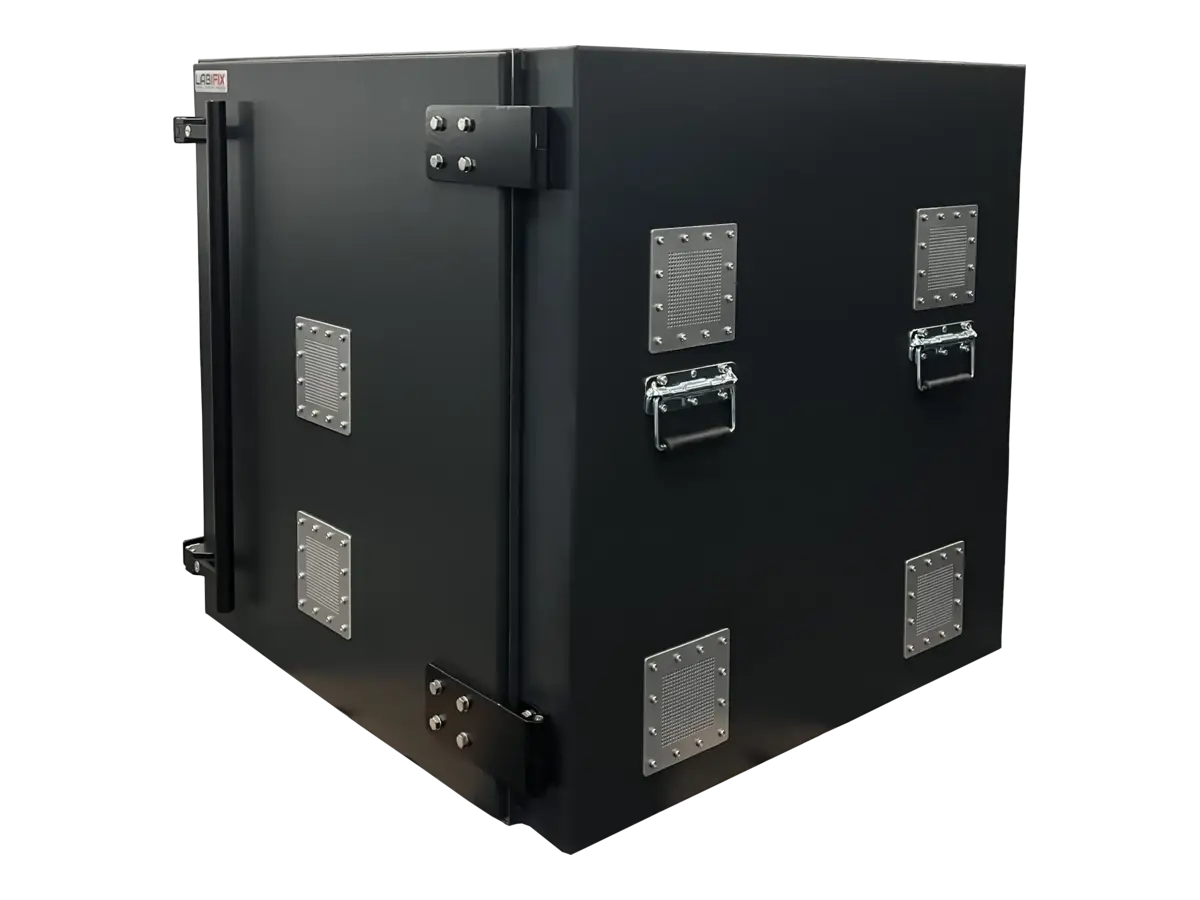 front-left view of LBX6800 benchtop RF isolation box for wireless module certification