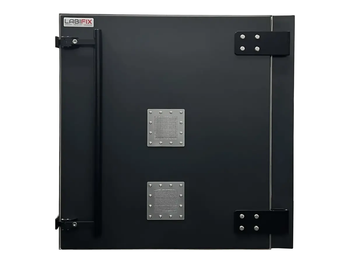 front view of LBX6800 benchtop RF shield box for EMI diagnostics and PCB testing