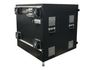 rear-right view of LBX6800 benchtop wireless isolation enclosure for GNSS and navigation testing