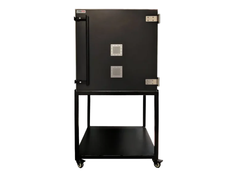 front view of LBX7050 standalone RF isolation chamber for EMC compliance and semiconductor validation
