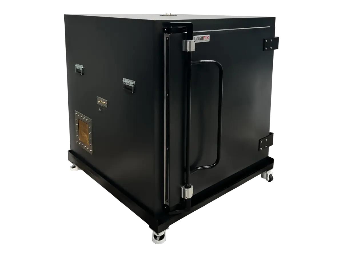 LBX9300 standalone RF room front-right view for autonomous transportation systems and automotive network validation