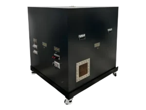 rear-right view of LBX9300 standalone RF room for smart energy systems and secure government communications