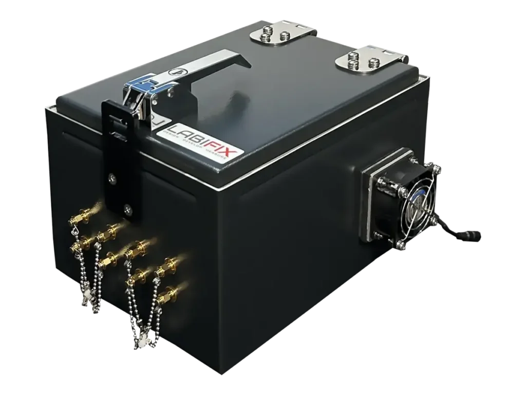LBX500 portable RF shield box front-left angle for OTA and wireless testing