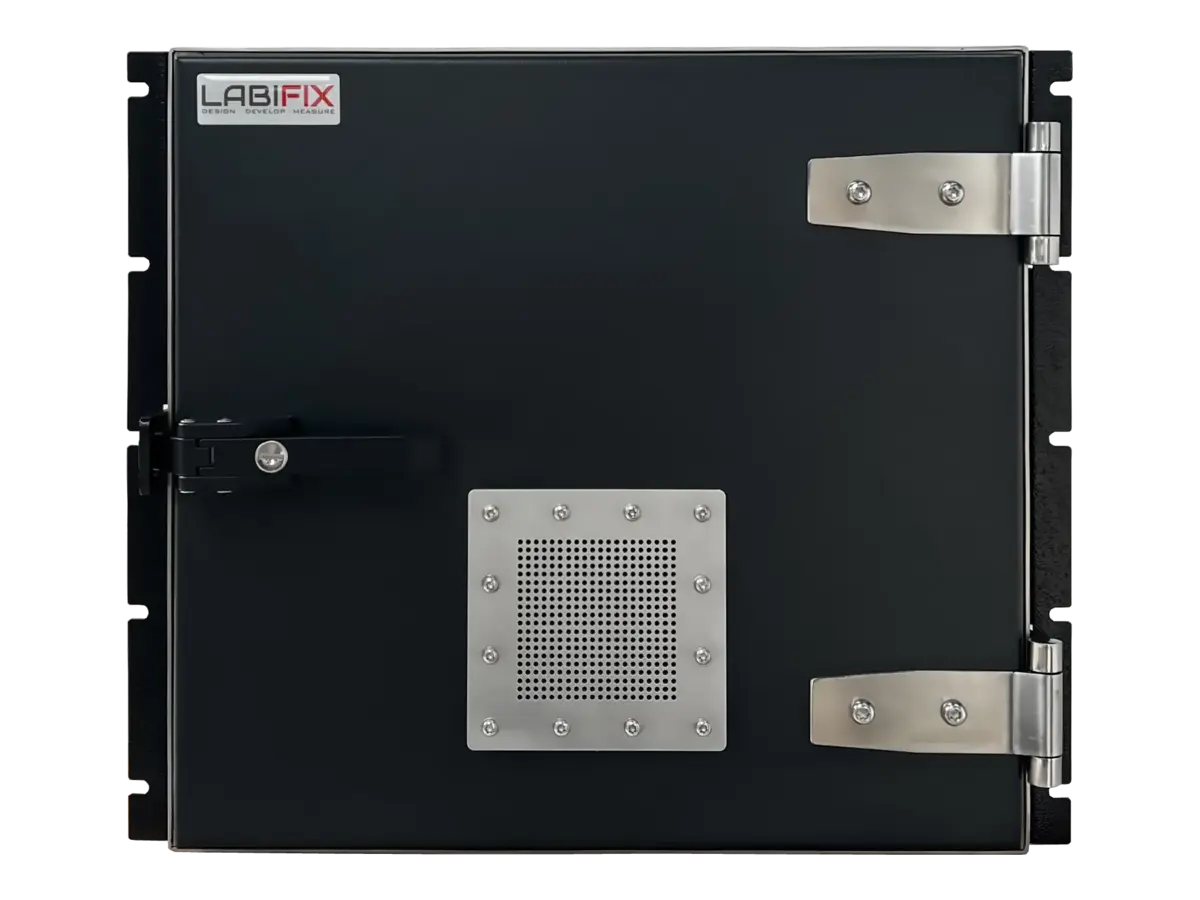 front view of LBX4070 rackmount rf enclosure for ota and performance validation