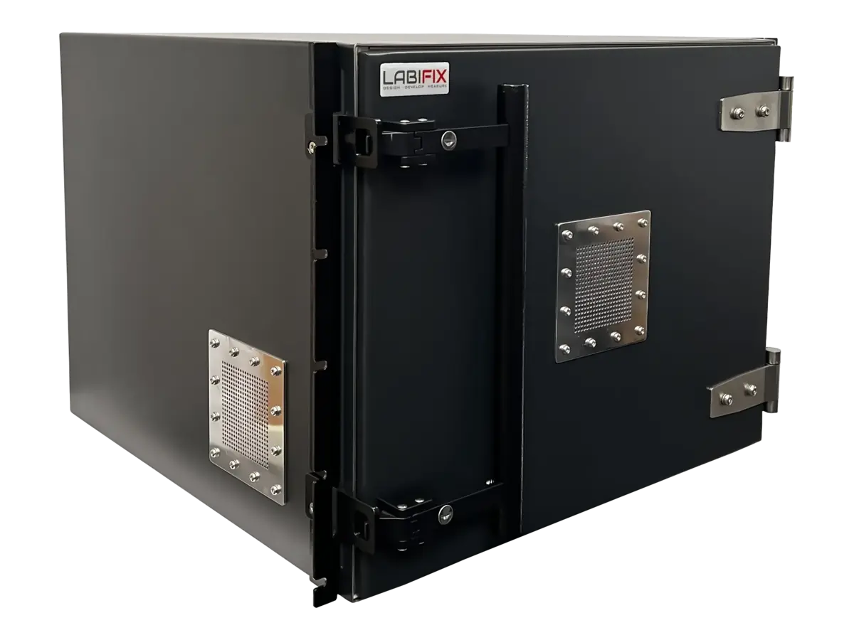 LBX4950 rf shield enclosure front-right view for wireless device calibration