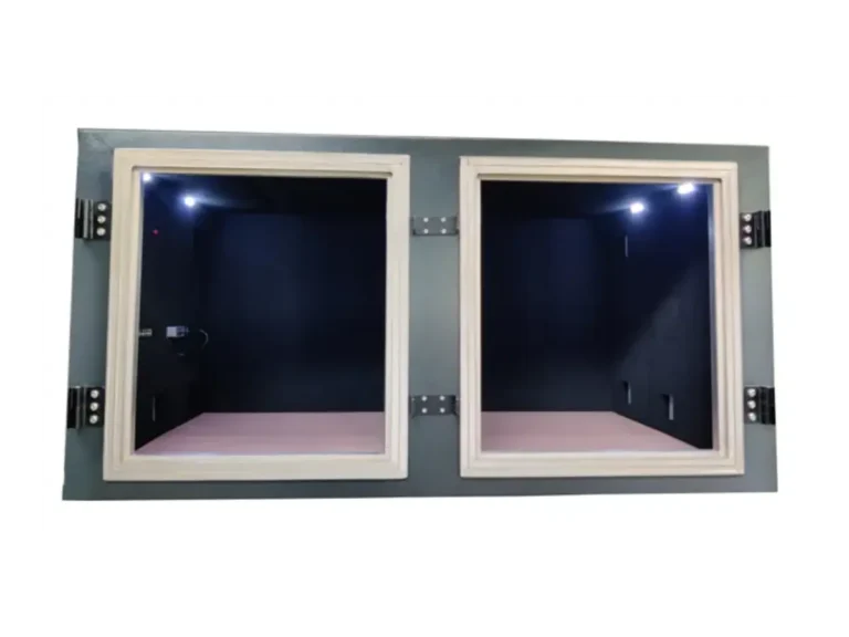 interior view of LBX8000 rf shield enclosure for antenna characterization and mimo testing