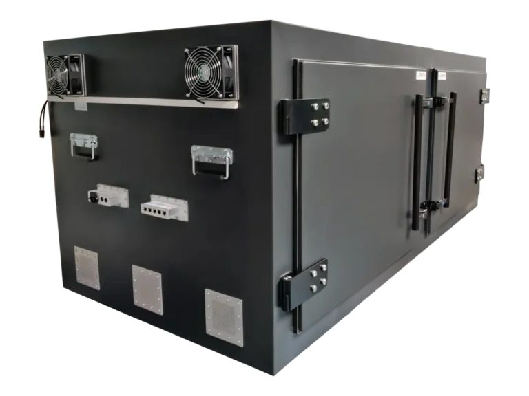 LBX8040 rf shield rack front-right view for wireless device calibration