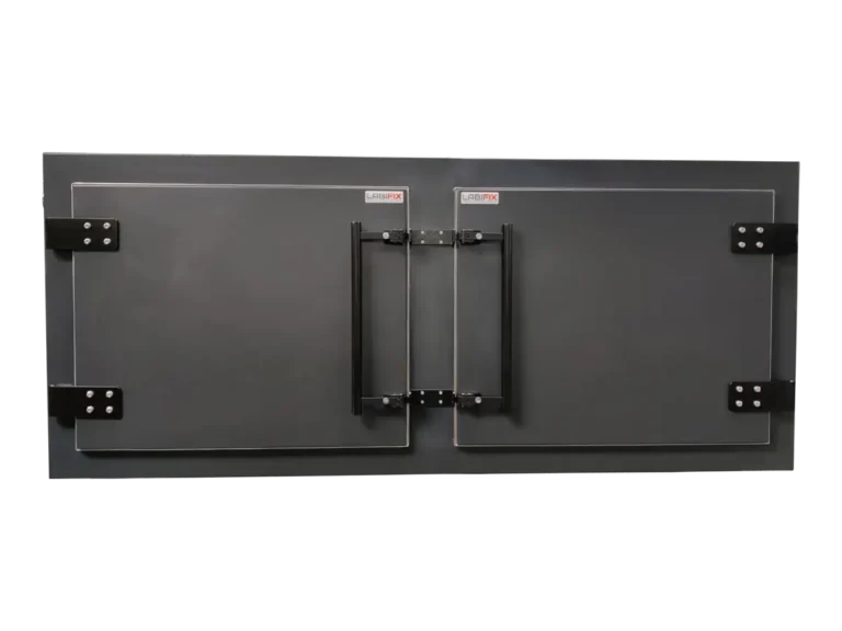 front view of LBX8040 rackmount rf shield rack for network performance testing