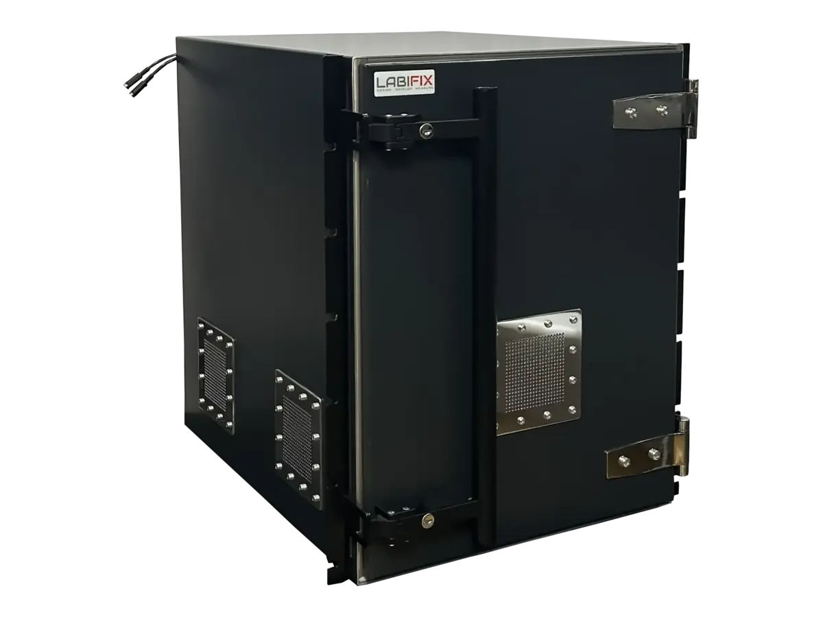 LBX4080 rf shielded cabinet front-right view for antenna calibration testing
