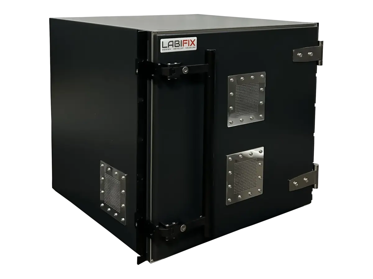LBX5200 rf shielded cabinet front-right view for antenna calibration testing