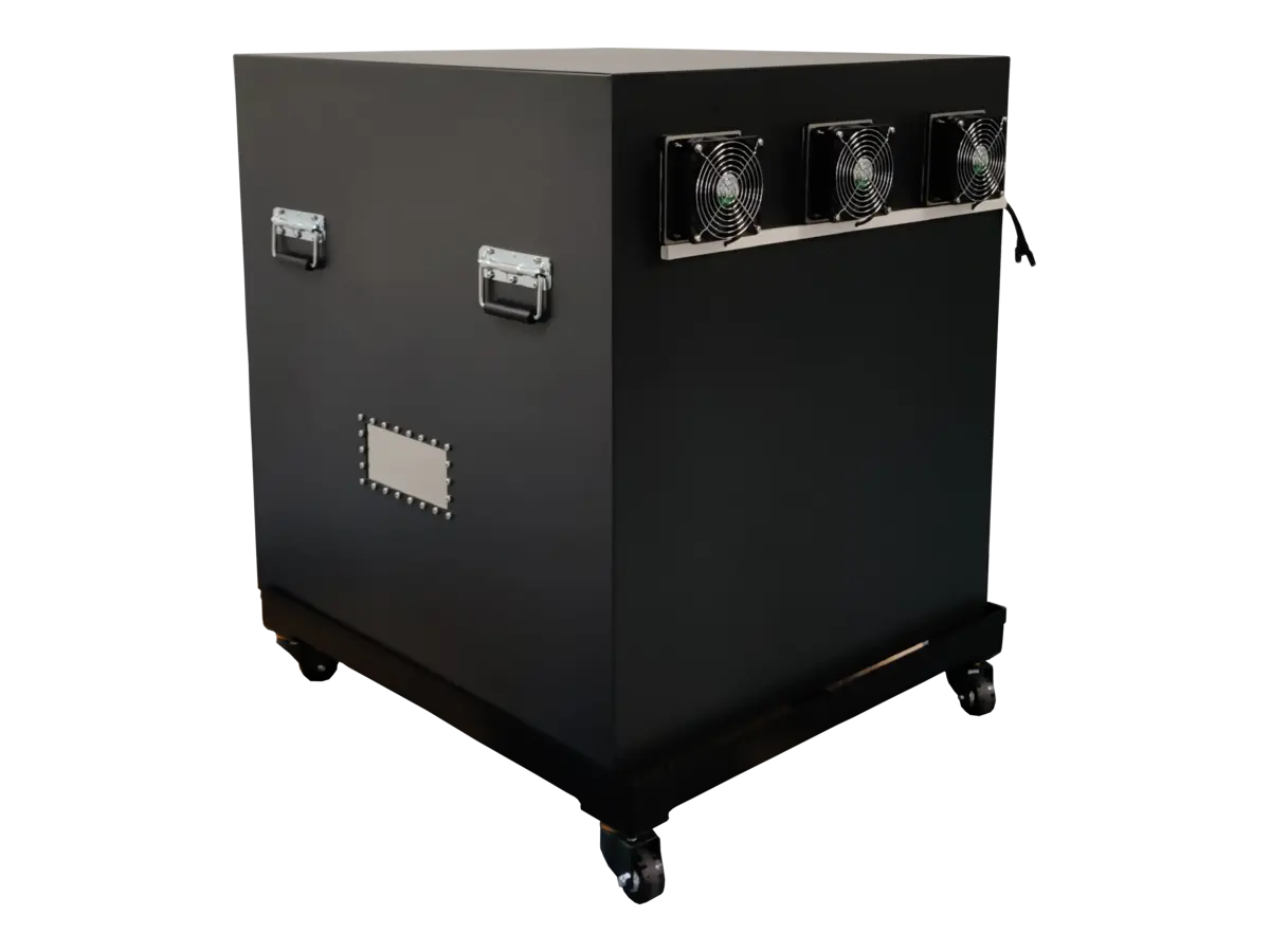LBX9100 standalone RF chamber rear-left view for biomedical electronics and national research facilities