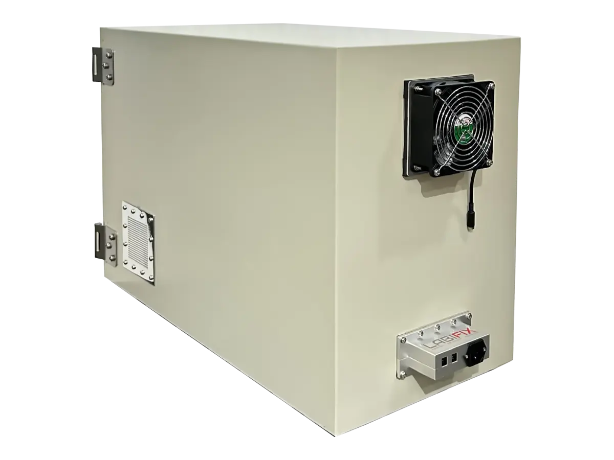 LBX2070 rf shielding test box rear-left perspective for design validation testing