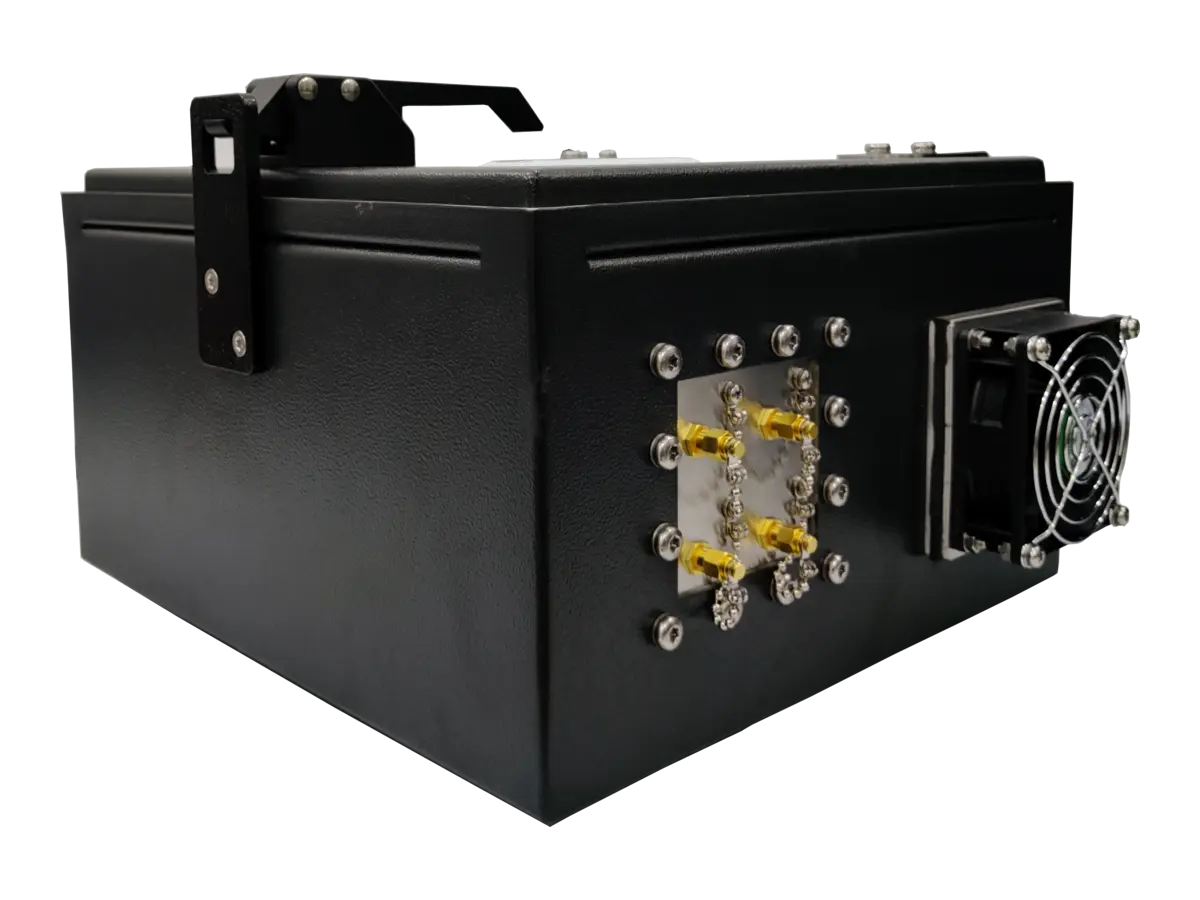 LBX600 portable rf test box front-left perspective for wireless device validation